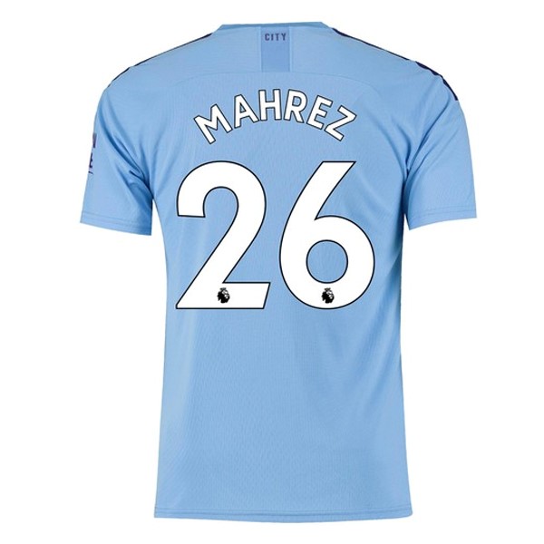 Camiseta Manchester City NO.26 Mahrez 1ª Kit 2019 2020 Azul